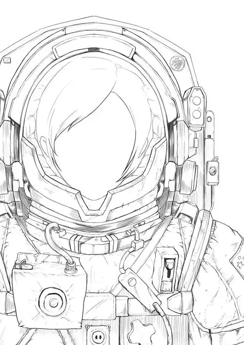 太空服习作|插画|创作习作|插画小王 - 原创作品 - 站酷 (zcool)