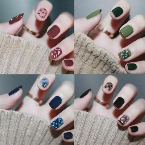 生花日式美甲的优惠券大全—妙甲生花可穿戴美甲定制 超短款假指甲片