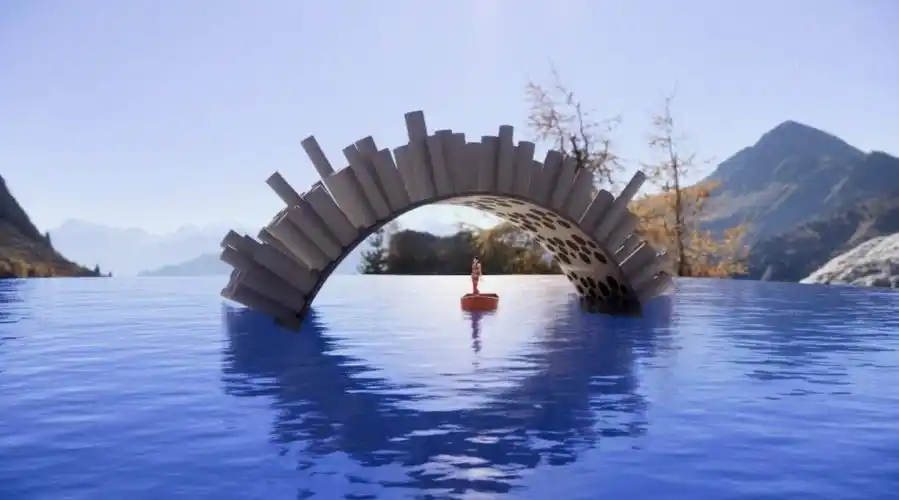 水上景观雕塑so easy [二哈][二哈][二哈] #sketchup吧# 67