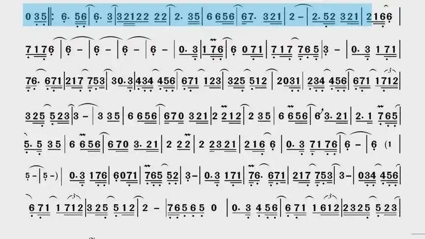 午夜的萨克斯  伴奏动态乐谱
