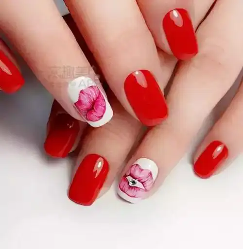 one荐美甲|红色美甲图集,不经典不夏天!
