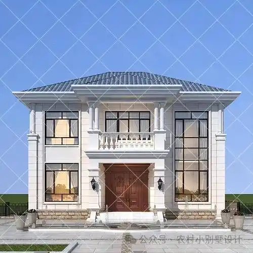 20万左右的农村2层别墅推荐24新款农村110㎡内的自建房别墅户型