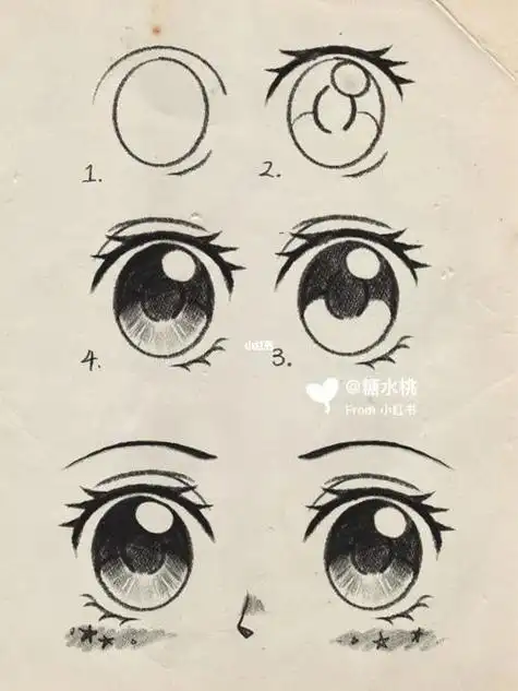眼睛卡通简笔画卡通可爱眼睛简笔画