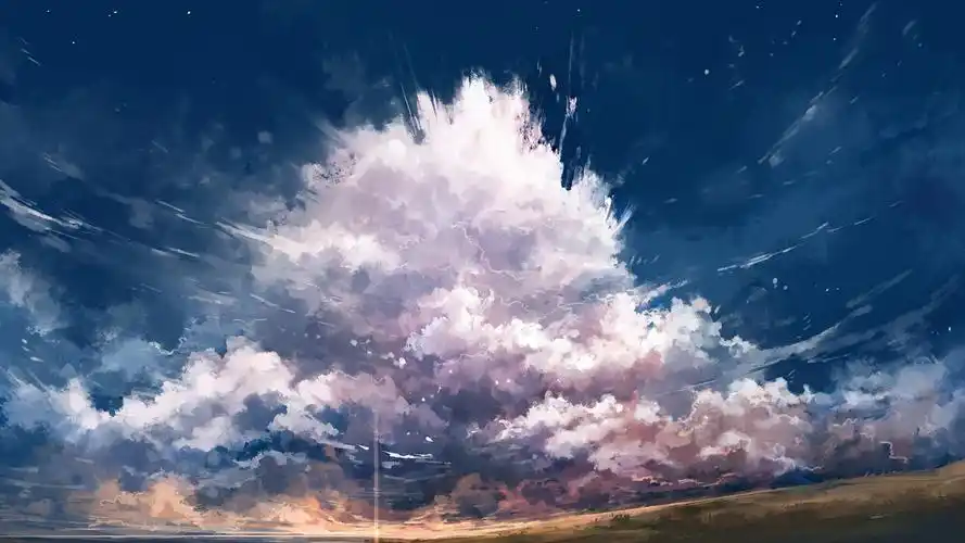 回车桌面>电脑壁纸>风景>日系高清动漫风景手绘插画>