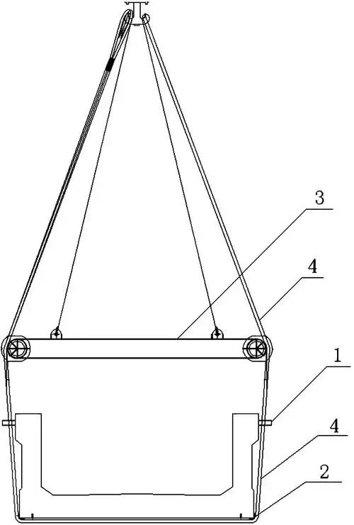 铁路单线简支槽型梁跨铁路捆绑式吊装的装置,属于吊装装置技术领域