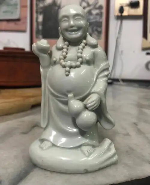 清末民初名家许云麟款元宝葫芦弥勒佛