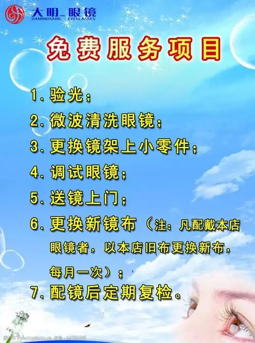 眼镜店展板图片