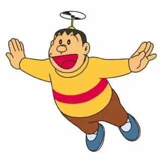 哆啦a梦胖虎图片