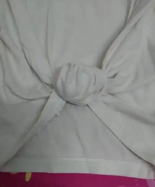 白t打结方法图解