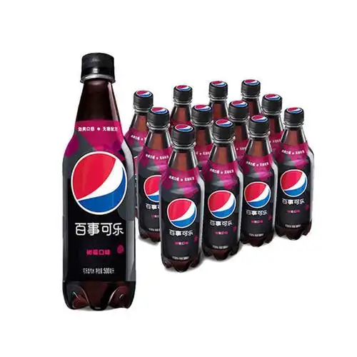 百事可乐无糖系列500ml树莓青柠口味碳酸饮料汽水零度可乐百事可乐