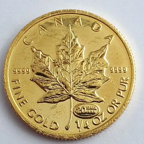 加拿大 - 10 dollars 1999 maple leaf - 1/4 oz - 金