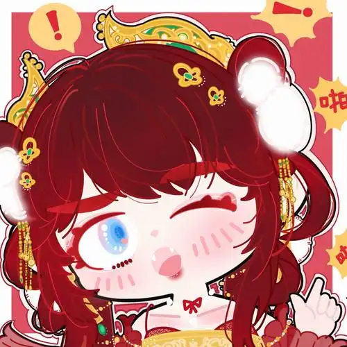 剑网3兔红头发插画图片壁纸