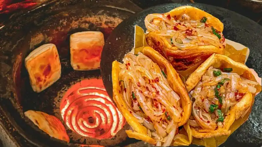 深圳巷子里的"南充锅盔"居然夹凉粉,咬一口酥脆掉渣,好吃吗?