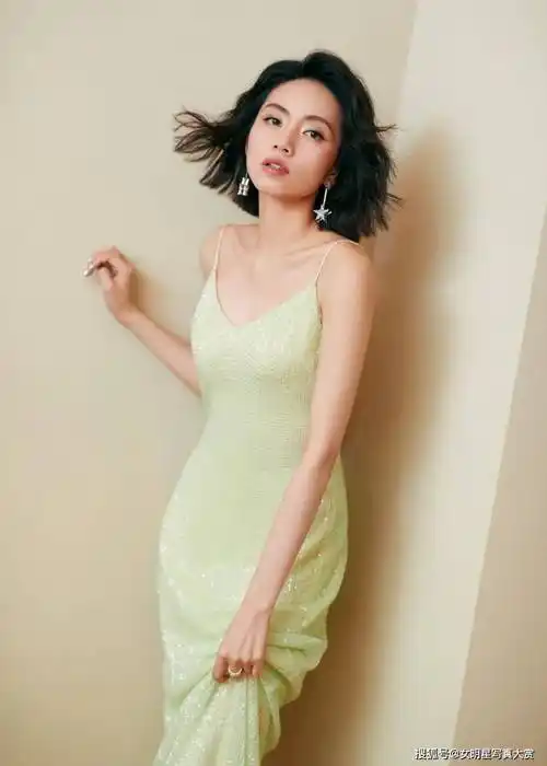 【刘惜君写真美图】淡黄碎钻裙,温婉曼妙,汕头"拾光年"演唱会_听众