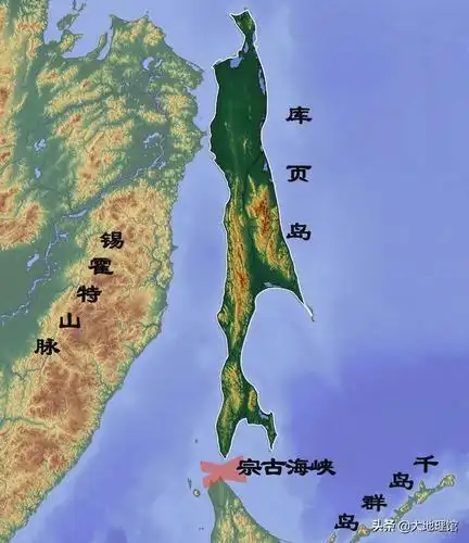 北太平洋,日本列岛以北,紧邻哈巴罗夫斯克边疆区,新政上属萨哈林州