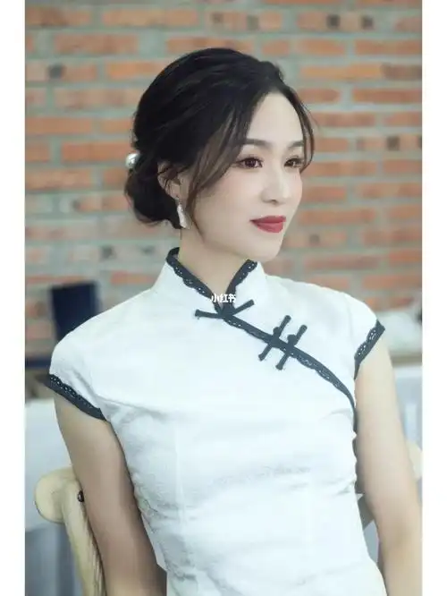 我的结婚旗袍发型