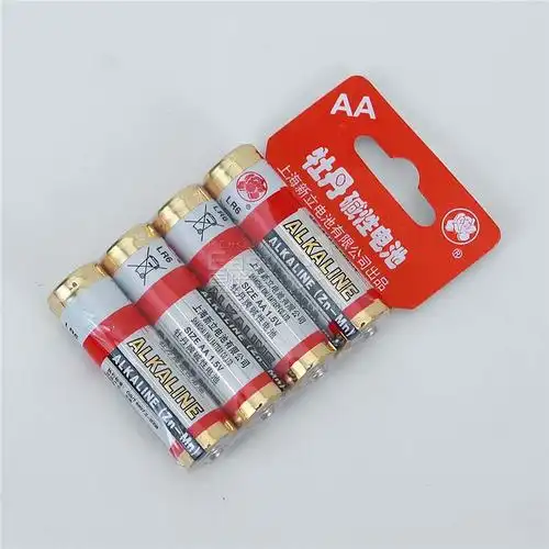 牡丹5#无汞碱性电池4节装 5#lr6