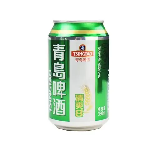 新货青岛啤酒清爽8度330ml罐装醇麦酿造啤酒全国啤酒