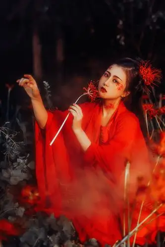 彼岸花_人像_poco摄影,人像,古风,汉服