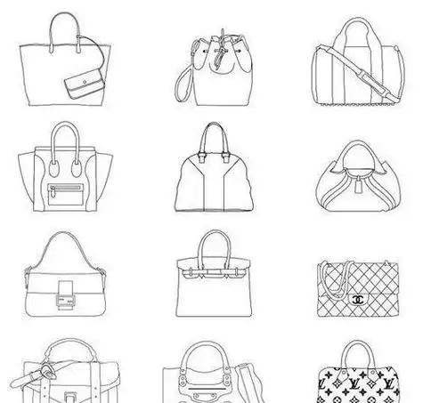 包包简笔画大合集 手帐手绘快来收藏一组漂亮的女包包简笔画简单画法