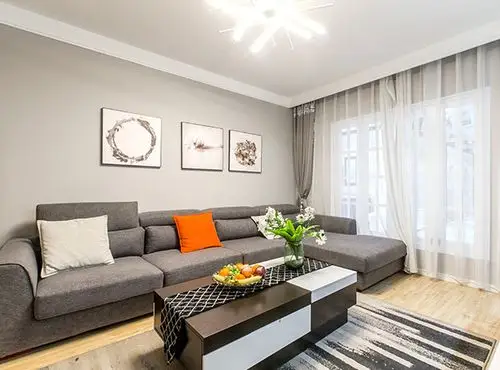 武汉现代简约风格装修样板间效果图案例.