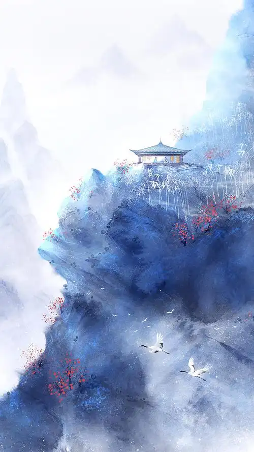 手绘古风风景美图