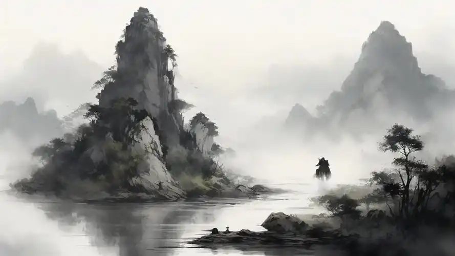 古风背景图横版,感受山水间的宁静氛围9015