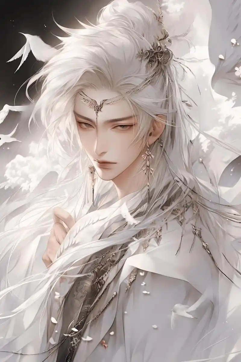 古风仙侠帅哥白鹤仙人-2