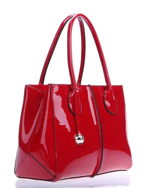 女款大红色经典ol两用包包