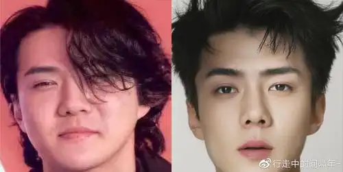 吴世勋和以前的照片相比,明显看起来更man,但有中年男人的感觉,显得很