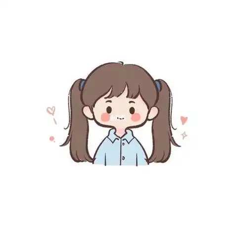 可爱简笔画女生卡通人物头像