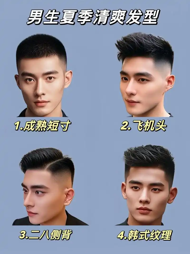 男士必备!男士夏季清爽发型推荐 - 抖音