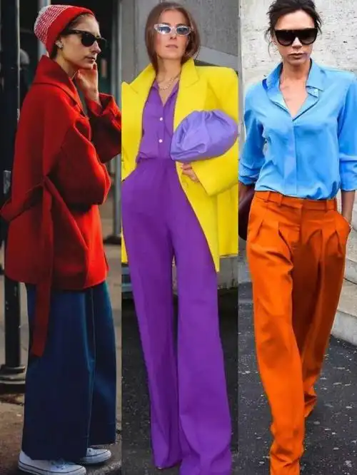 对比色穿搭原则教你玩转撞色系穿搭