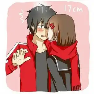 情侣头像身高差超萌关于身高的情侣头像动漫图片