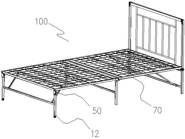 一种支撑脚的固定结构及具有该固定结构的折叠床的制作方法