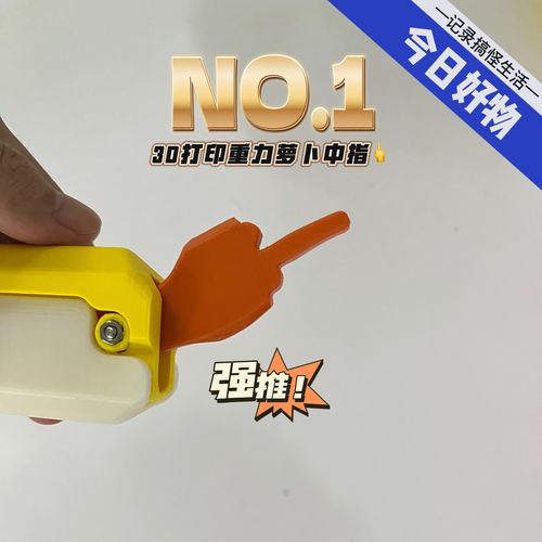 3d重力搞笑整蛊3d打印创意好玩抖音热门同款好物推荐竖中指玩具【4天