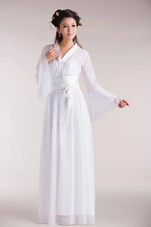 古装服装七仙女汉服女成人礼中国风大码反串唐伯虎点秋香清新淡雅