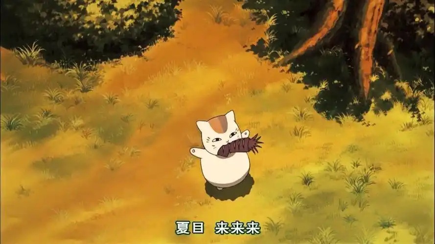 谁会拒绝一只这样的大肥猫呢 #夏目友人帐 @夜来『动漫推荐』  #背景