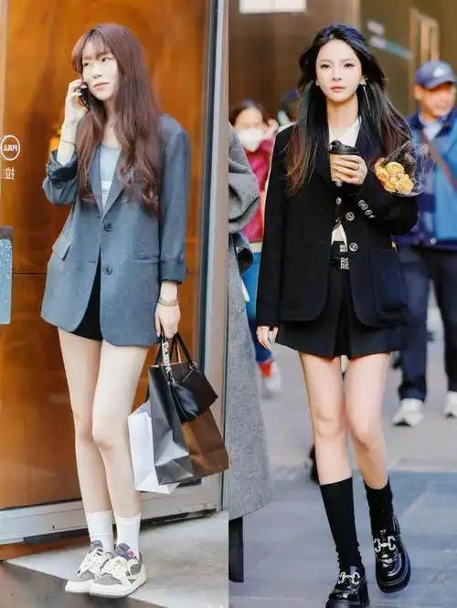 开春后被成都街拍惊艳了满大街都是奶奶西装回头率超高