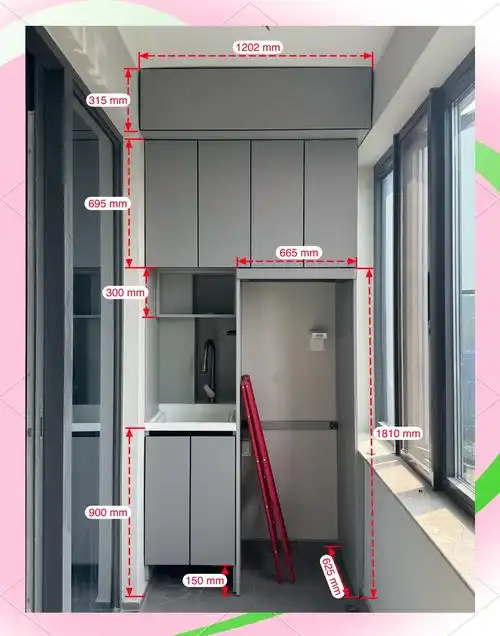 1.2米阳台柜设计全攻略,细节满满!