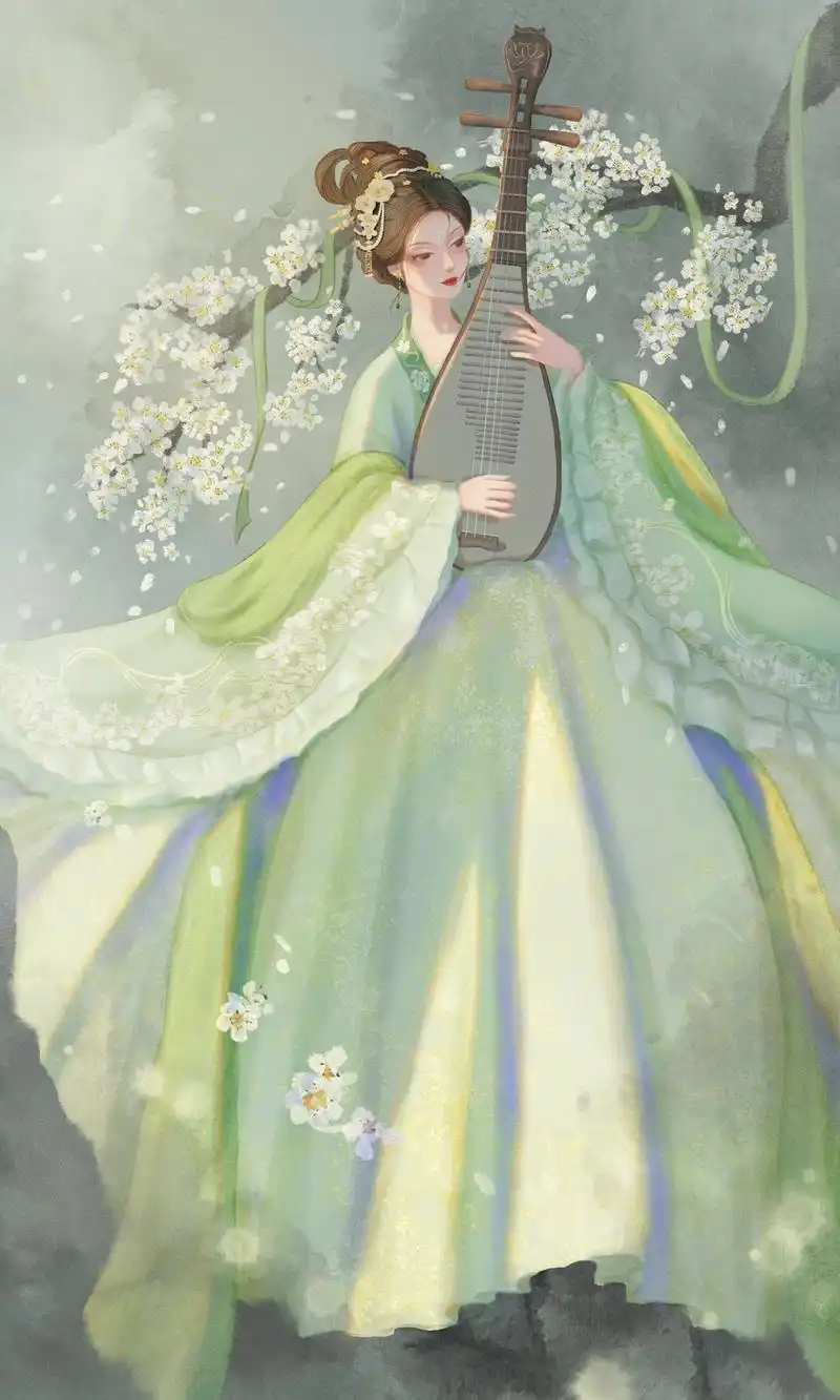 七张后宫美人系列古风插画,你最喜欢哪位娘娘?画师:鬼花花儿!