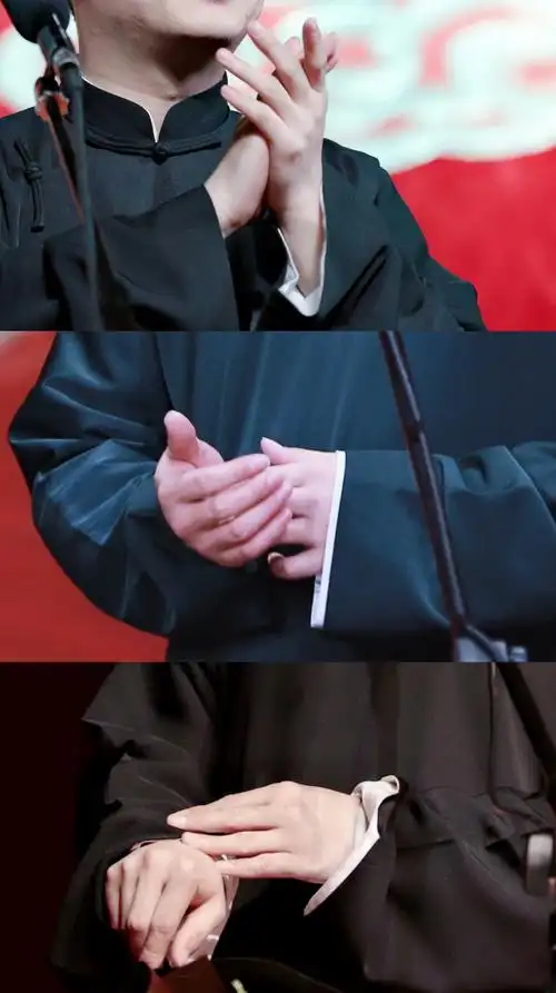 小先生的手各色大褂儿 开扇警.