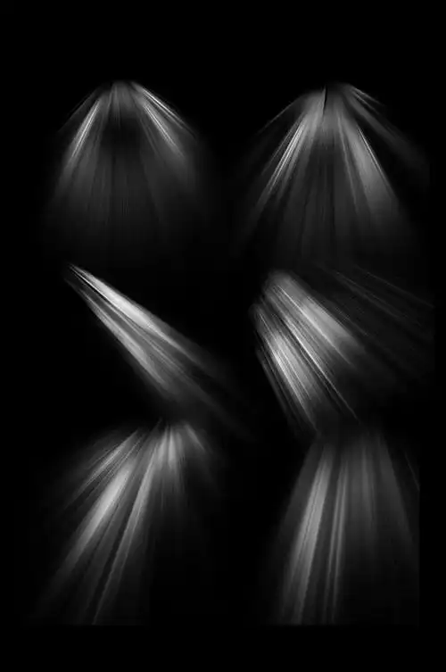 漂浮太阳光束舞台灯光射光透明背景素材