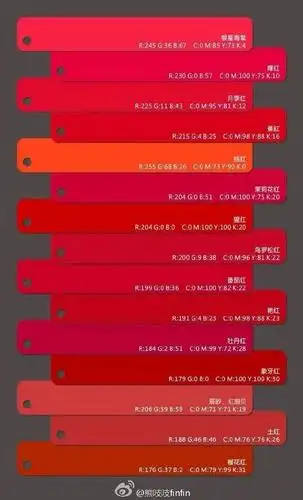 传统颜色表做设计专用～染布的时候也会用这些色卡做参考色【来做个小