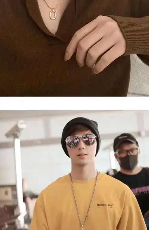 吴磊同款项链简约蟒蛇纹锁骨链男潮2022新款女设计感星汉灿烂 款式a