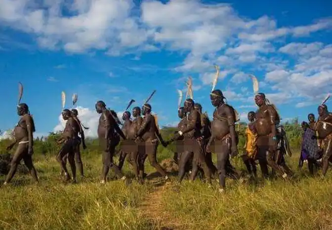 世界唯一以胖为美的原始部落,每天喝牛血,肚子越大女人越喜欢!