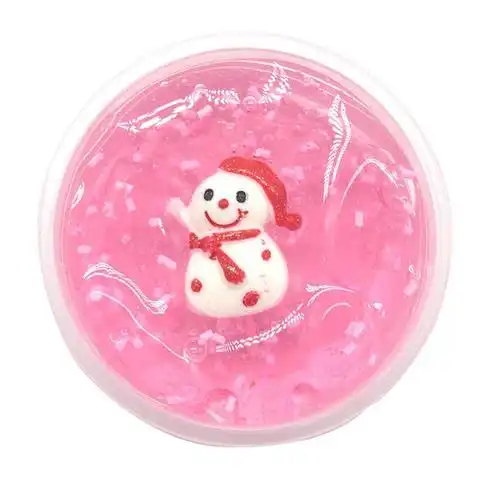 亚马逊爆款圣诞水晶泥christmas slime 彩泥史莱姆diy玩具60g