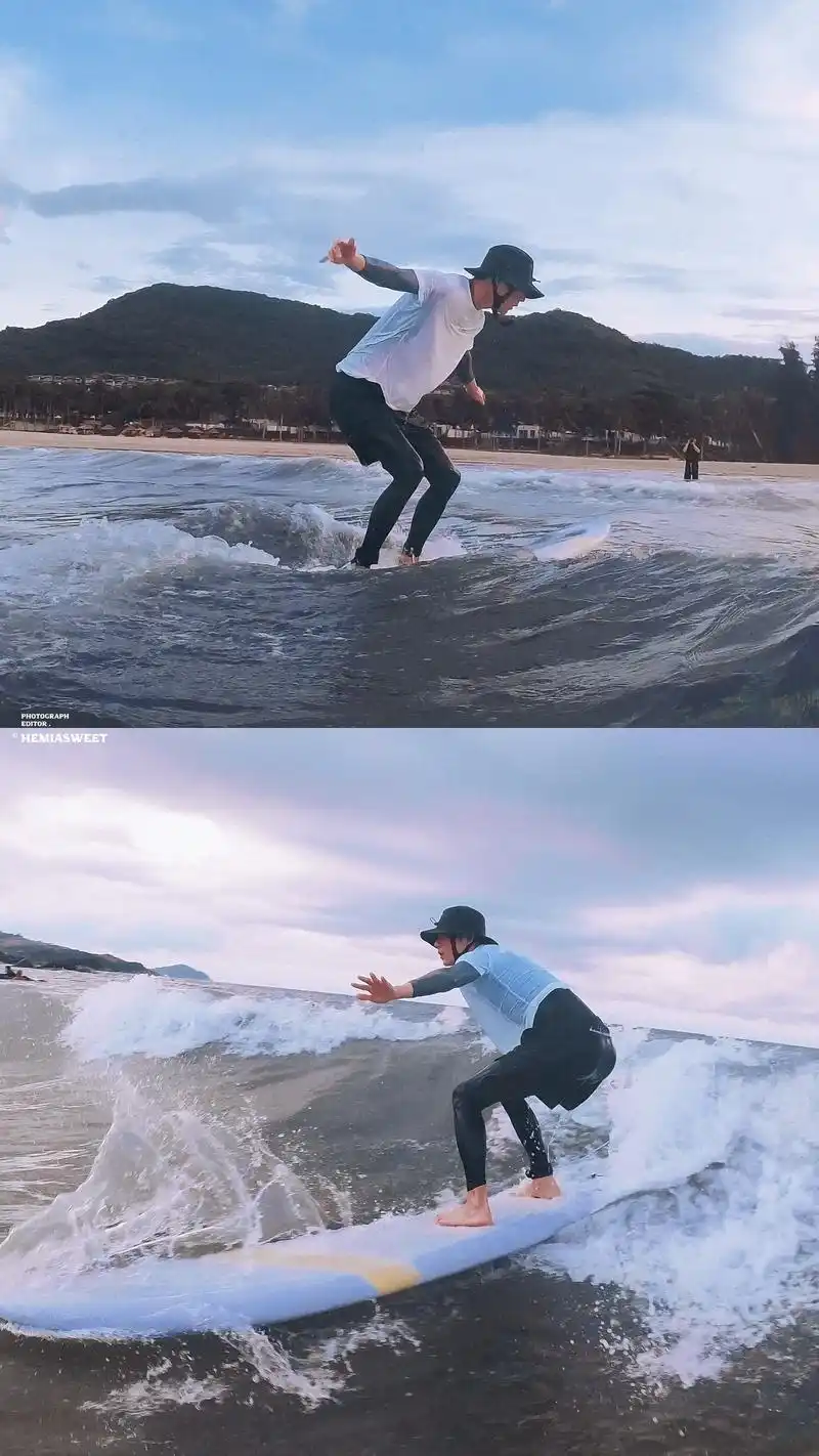 肖战潜水冲浪图集