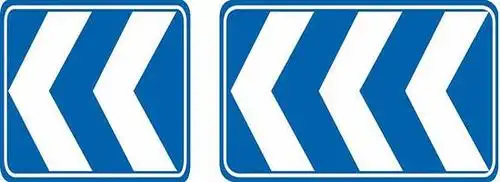 a,线形诱导标志b,合流诱导标志c,分流诱导标志d,转弯诱导标志答案:a