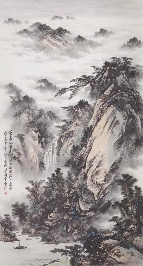 青山绿水 幽谷祥云——方继良山水画欣赏_作品